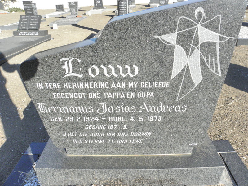 LOUW Hermanus Josias Andreas 1924-1973