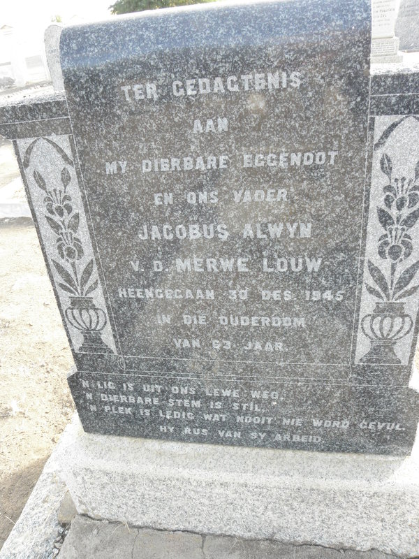 LOUW Jacobus Alwyn v.d. Merwe -1945