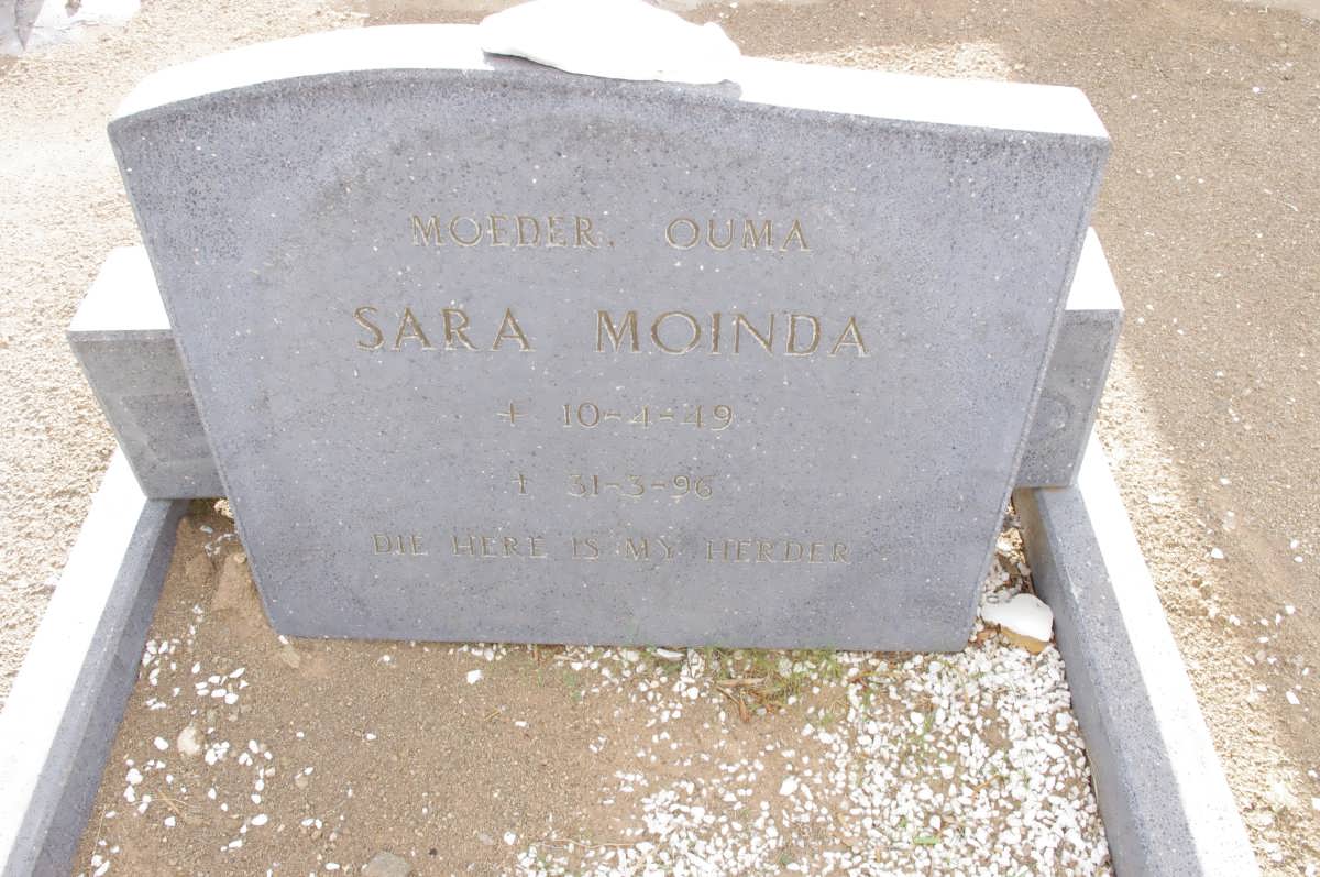 MOINDA Sara 1949-1996