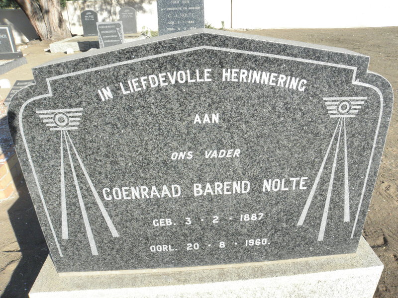 NOLTE Coenraad Barend 1887-1960