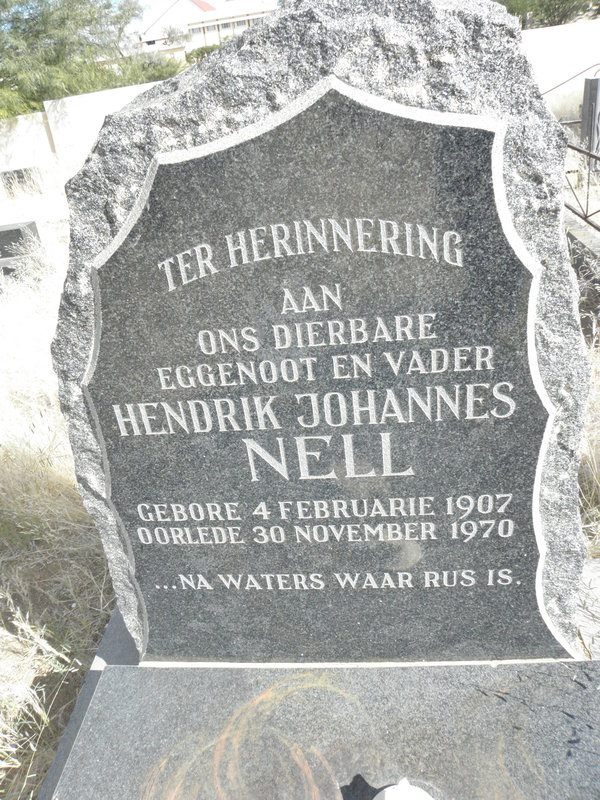 NELL Hendrik Johannes 1907-1970