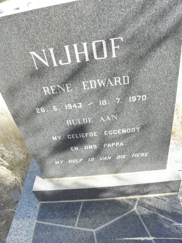 NIJHOF Rene Edward 1943-1970