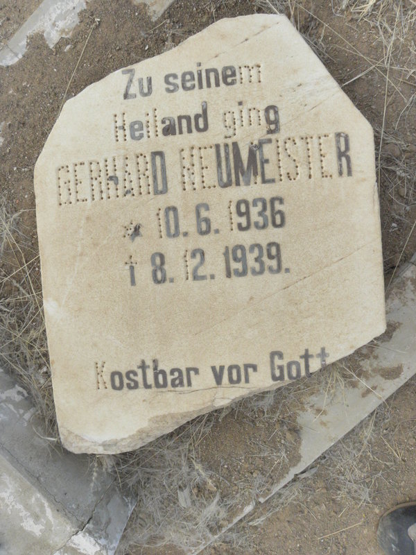 NEUMEISTER Gerhard 1936-1939