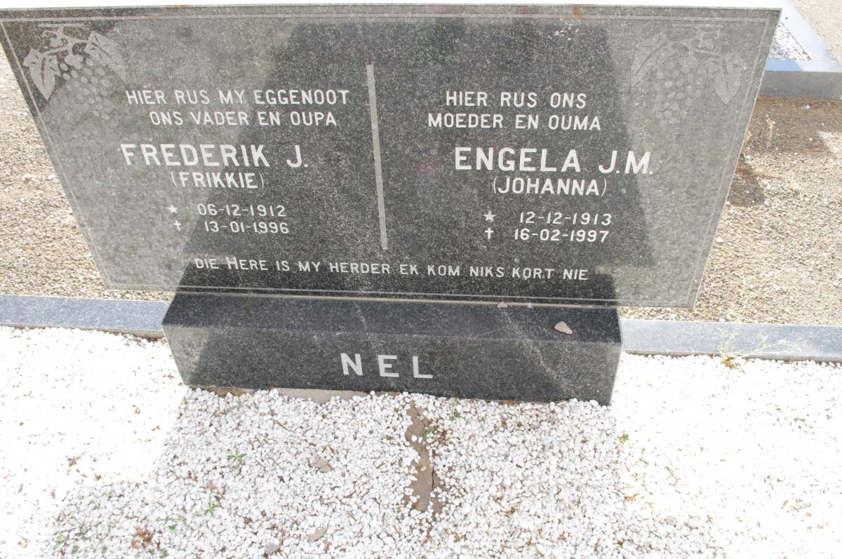NEL Frederik J. 1912-1996 &amp; Engela J.M. 1913-1997