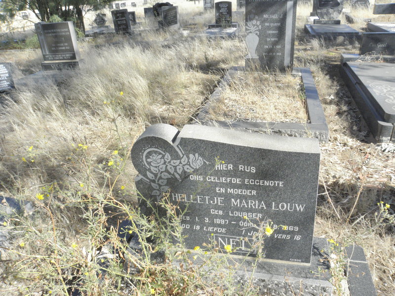 NEL Helletje Maria Louw nee LOUBSER 1897-1969