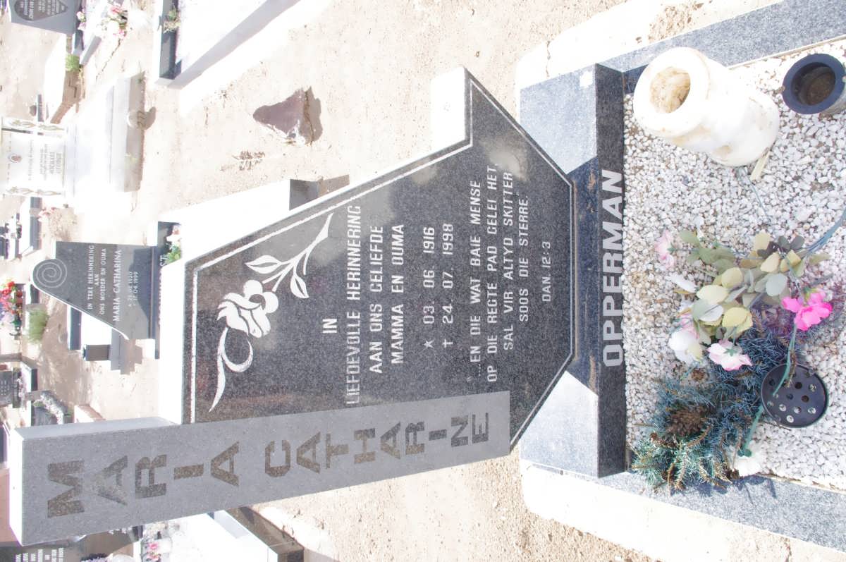 OPPERMAN Maria Catherine 1916-1998