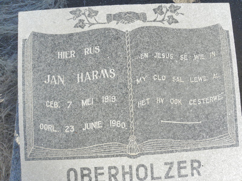 OBERHOLZER Jan Harms 1919-1960