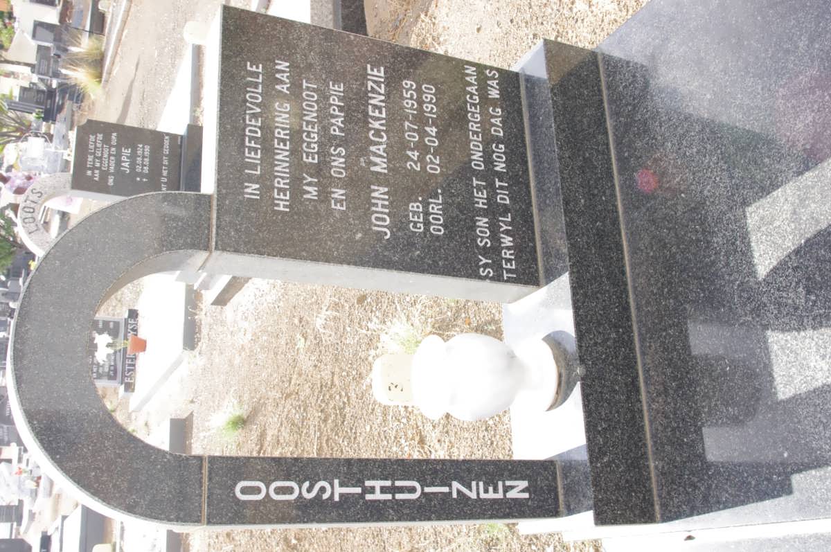 OOSTHUIZEN John Mackenzie 1959-1990