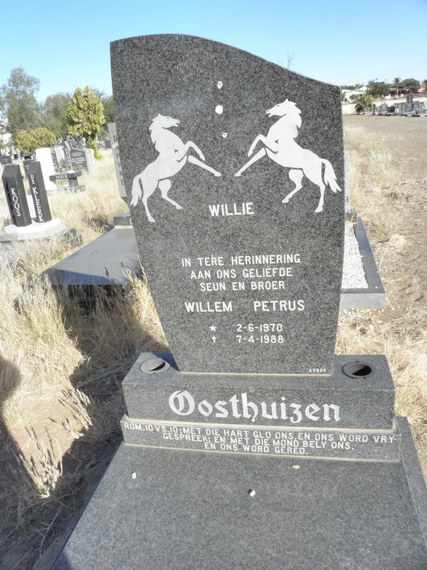 OOSTHUIZEN Willem Petrus 1920-1988
