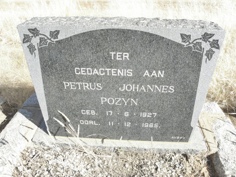 POZYN Petrus Johannes 1927-1965