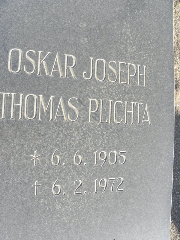PLICHTA Oskar Joseph Thomas 1905-1972