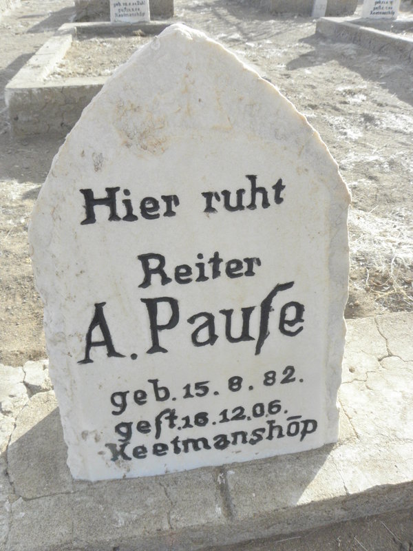 PAUSE A. 1882-1906