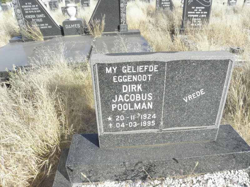 POOLMAN Dirk Jacobus 1924-1995