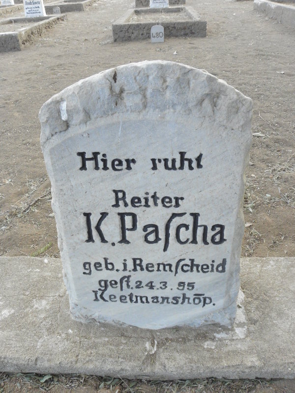 PASCHA K. -1895