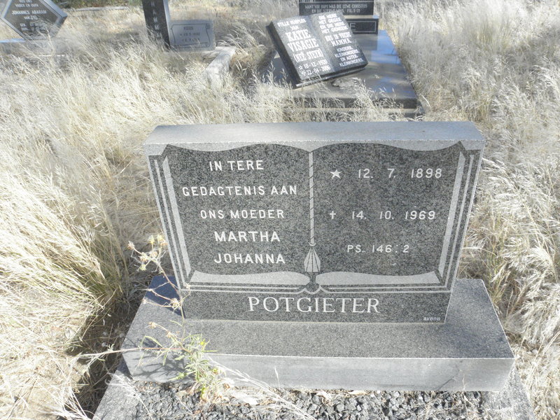 POTGIETER Martha Johanna 1898-1969