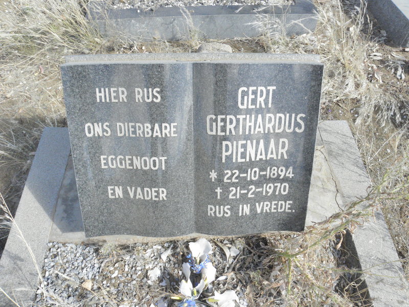 PIENAAR Gert Gerthardus 1894-1970