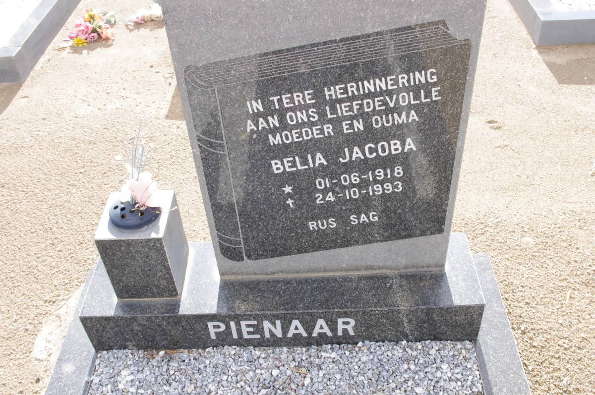 PIENAAR Belia Jacoba 1918-1993