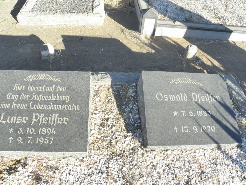 PFEIFFER Oswald 1883-1970 &amp; Luise 1894-1957