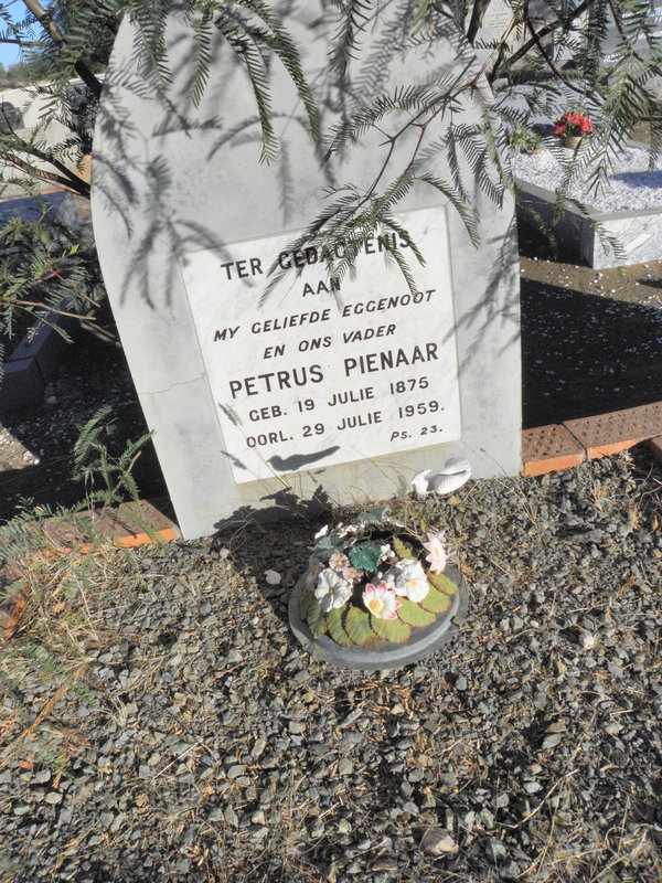 PIENAAR Petrus 1875-1959