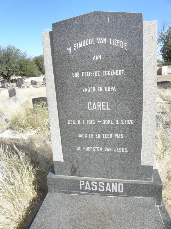 PASSANO Carel 1915-1976