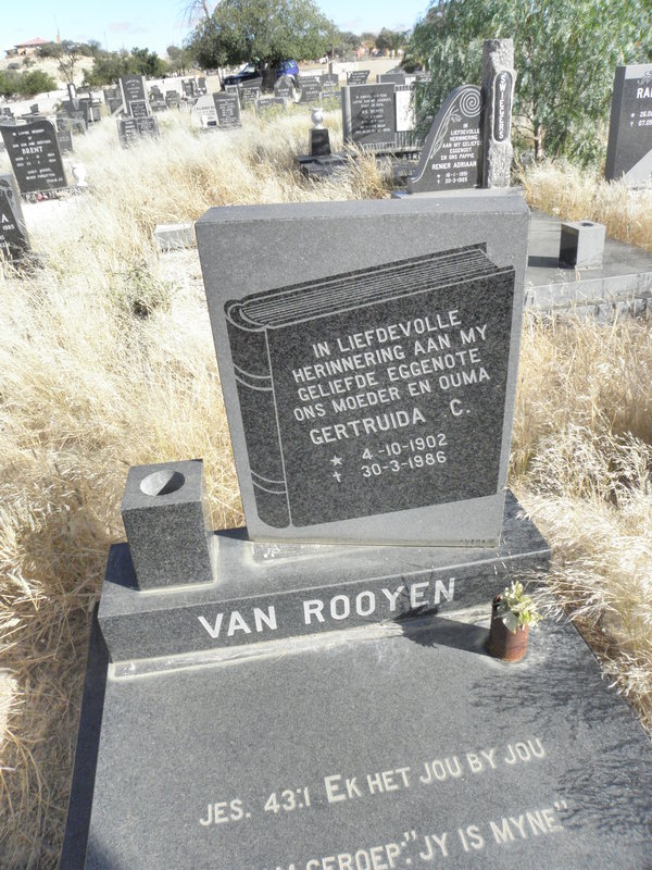 ROOYEN Gertrude C., van 1902-1986