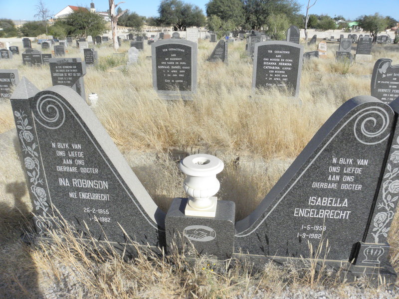 ROBINSON Ina nee ENGELBRECHT 1955-1982 :: ENGELBRECHT Isabella 1958-1982