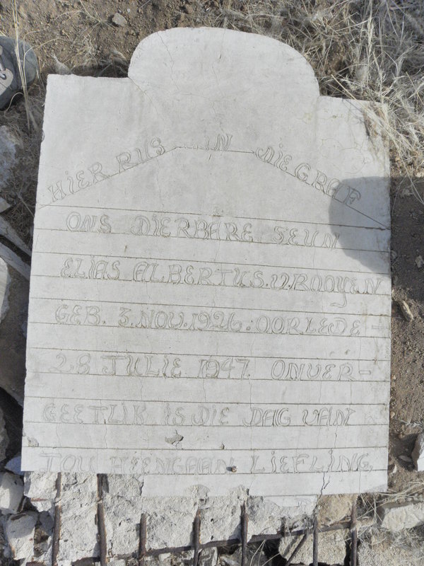 ROOYEN Elias Albertus, v. 1926-1947