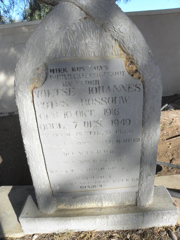 ROSSOUW Wietse Johannes Botes 1916-1949