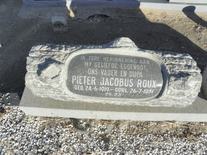 ROUX Pieter Jacobus 1919-1981