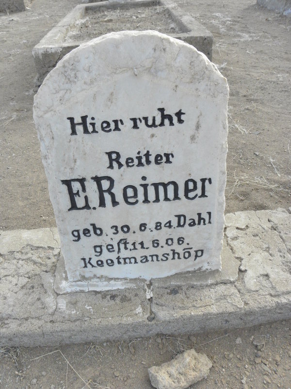 REIMER E. 1884-1906