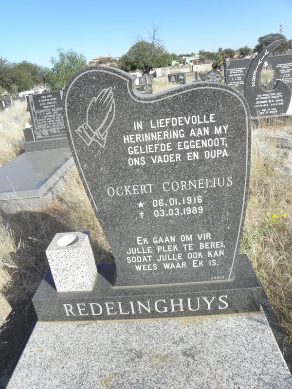 REDELINGHUYS Ockert Cornelius 1916-1989