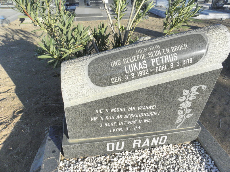 RAND Lukas Petrus, du 1962-1979