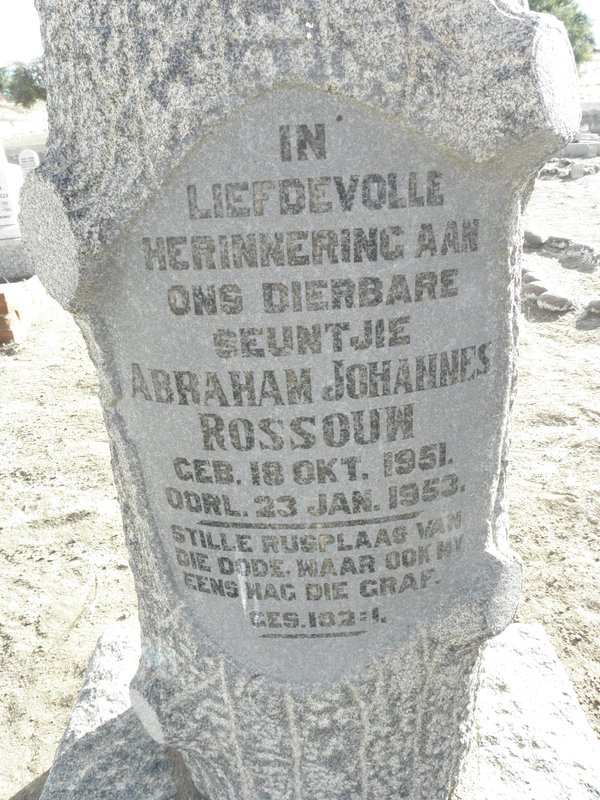ROUSSOUW Abraham Johannes 1951-1953