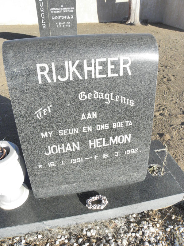 RIJKHEER Johan Helmon 1951-1982