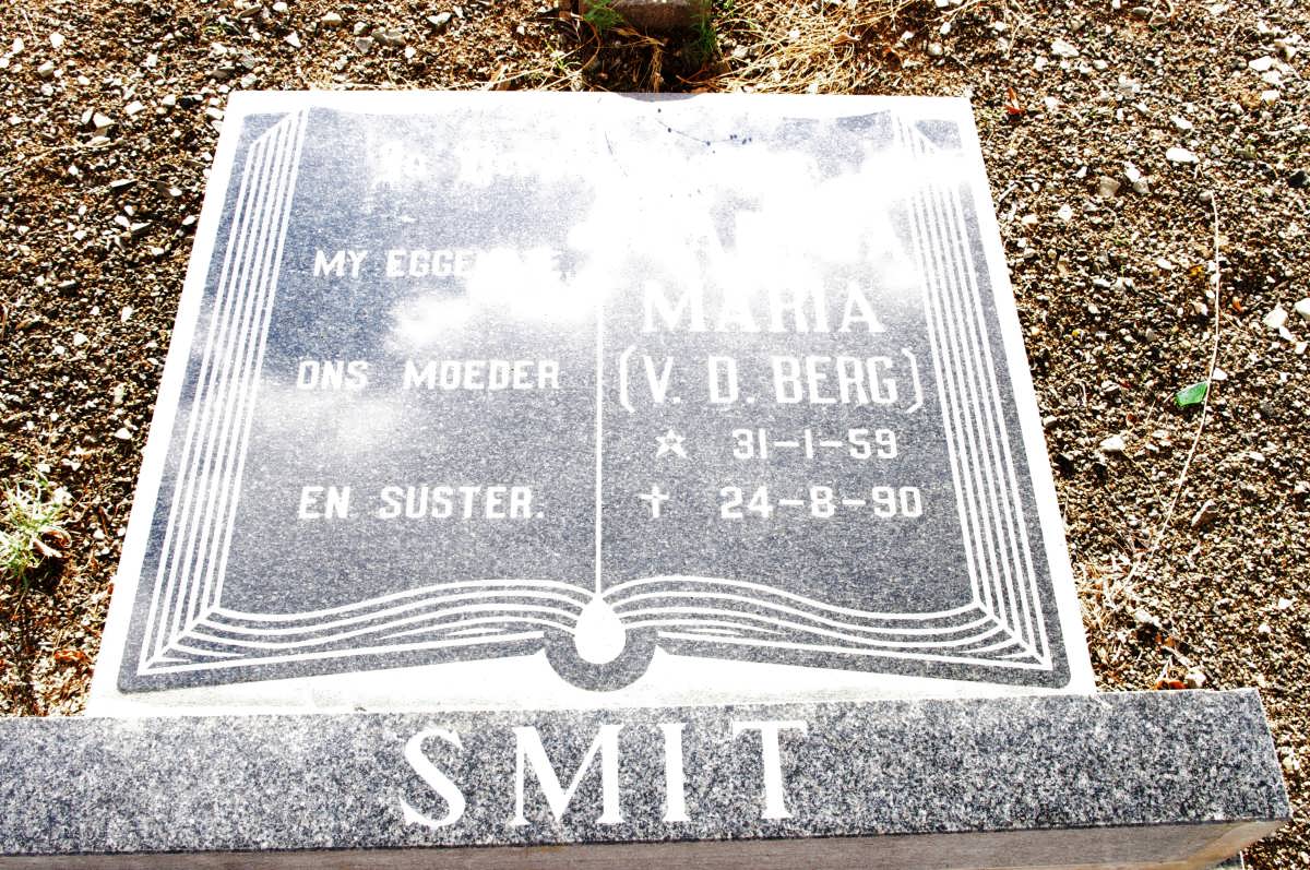 SMIT Maria nee V.D. BERG 1959-1990