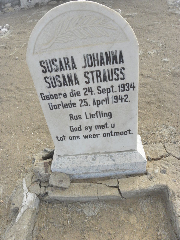 STRAUSS Susara Johanna Susanna 1934-1942