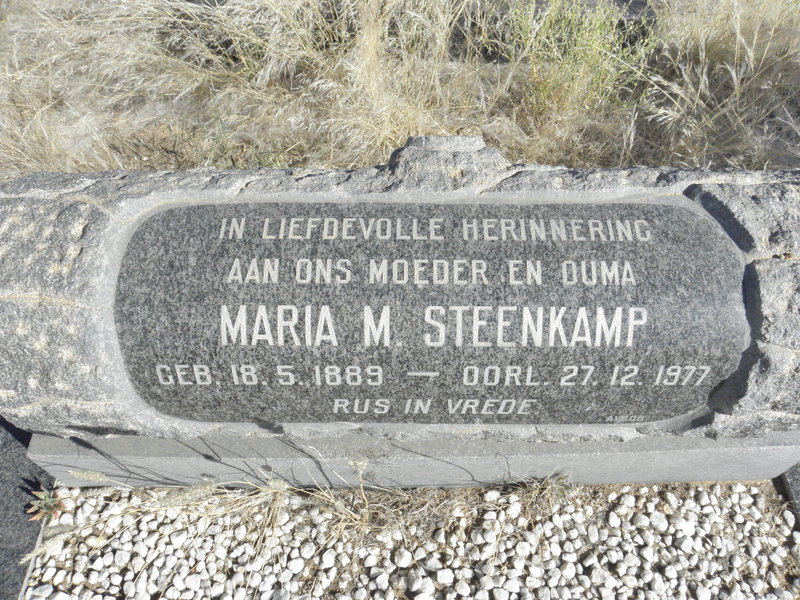 STEENKAMP Maria M. 1889-1977