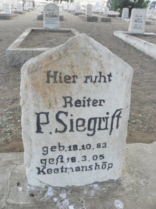 SIEGRIST P. 1883-1905