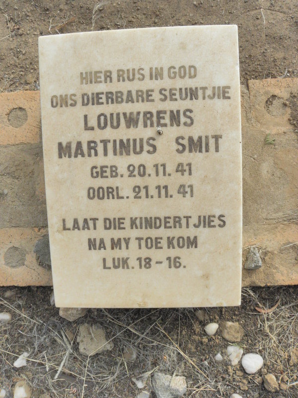 SMIT Louwrens Martinus 1941-1941