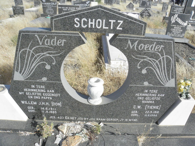 SCHOLTZ Willem J.H.H. 1911-1985 &amp; C.W. 1916-1996