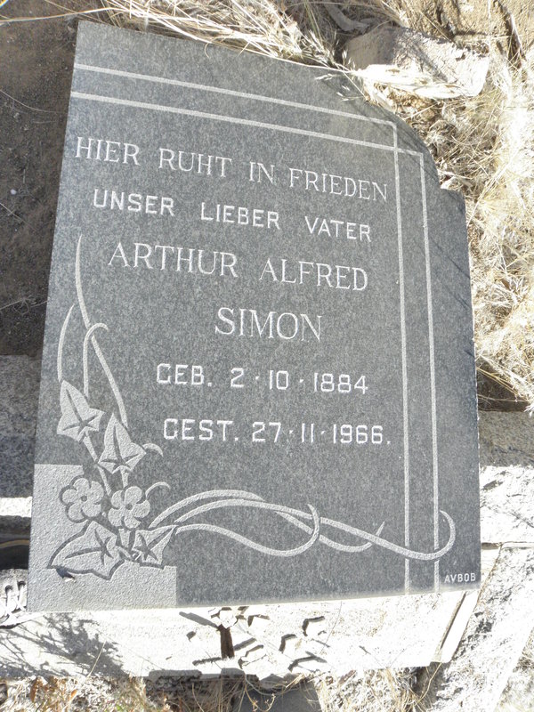 SIMON Arthur Alfred 1884-1966