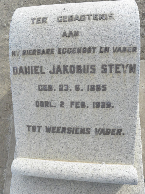 STEYN Daniel Jakobus 1885-1929
