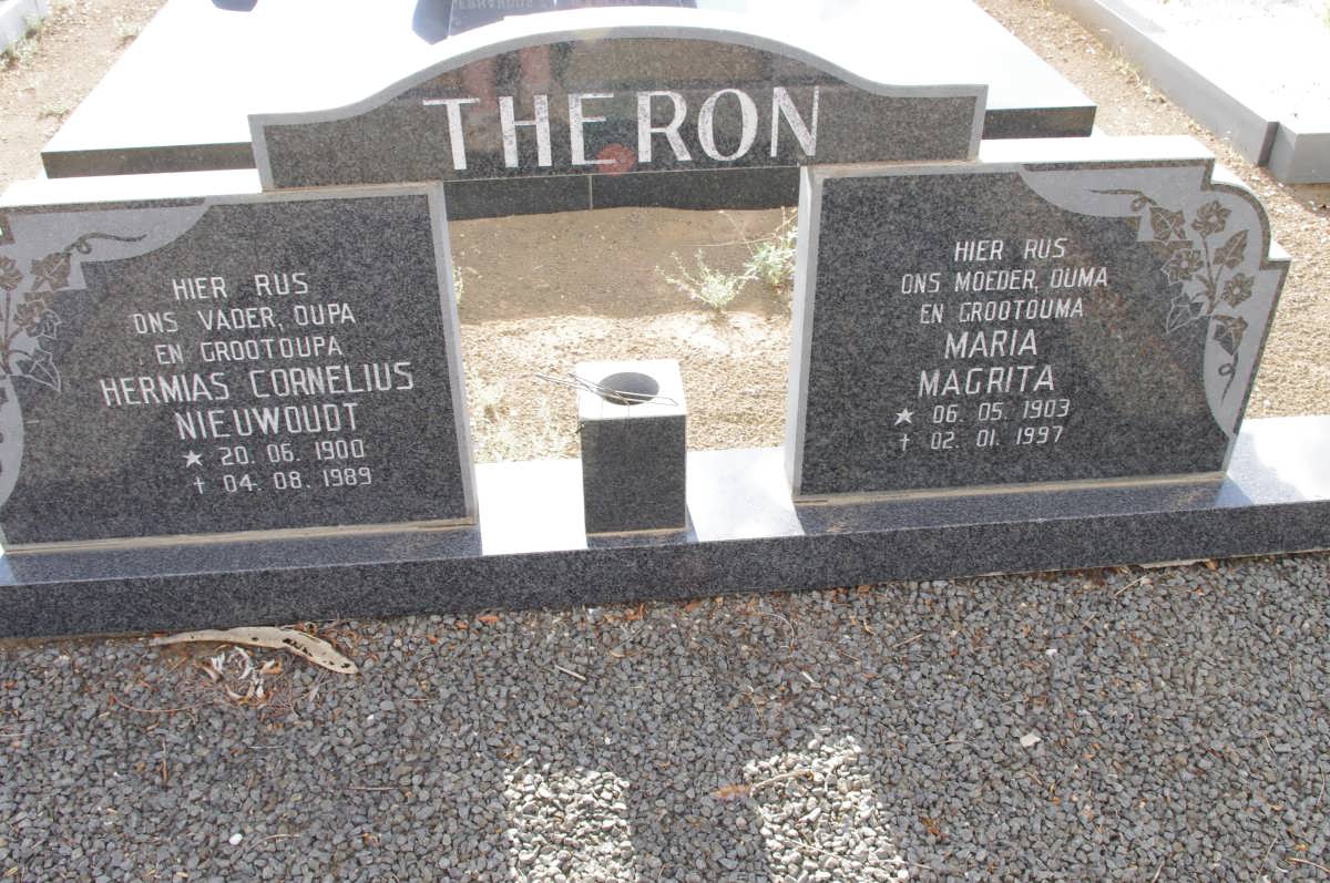 THERON Hermias Cornelius Nieuwoudt 1900-1989 &amp; Maria Magrita 1903-1997