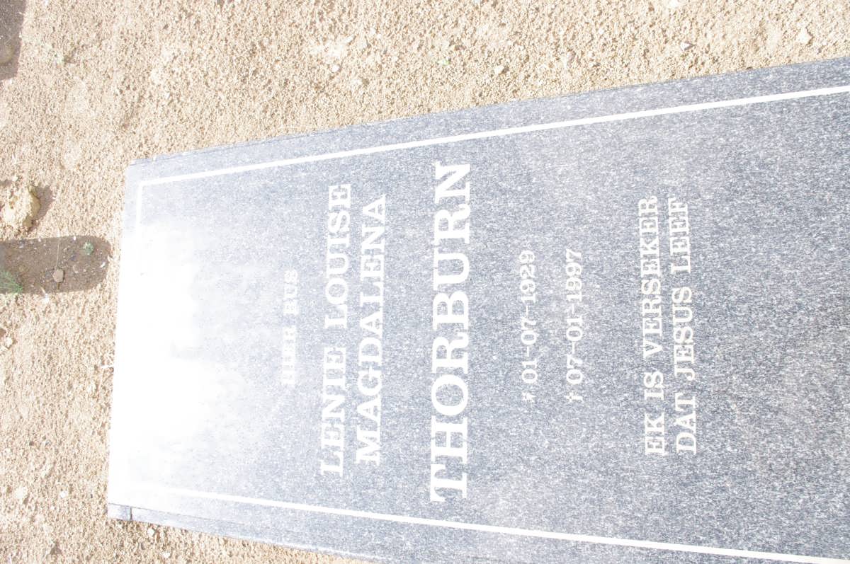 THORBURN Lenie Louise Magdalena 1929-1997