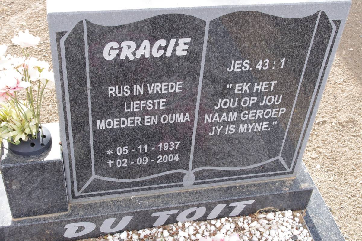 TOIT Gracie, du 1937-2004