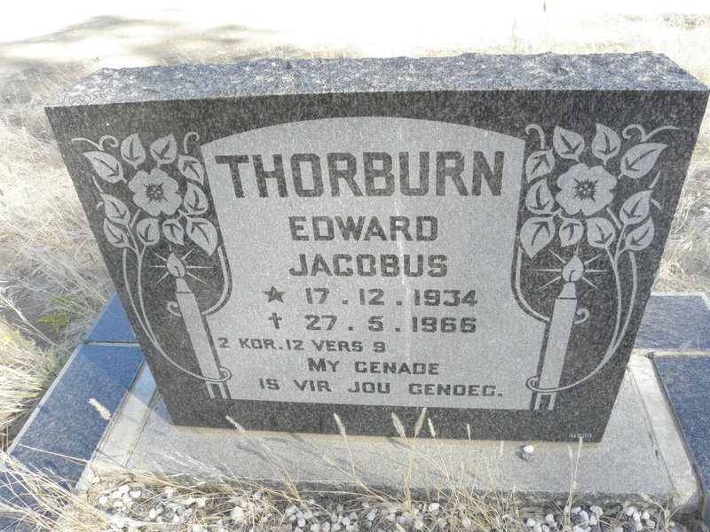 THORBURN Edward Jacobus 1934-1966