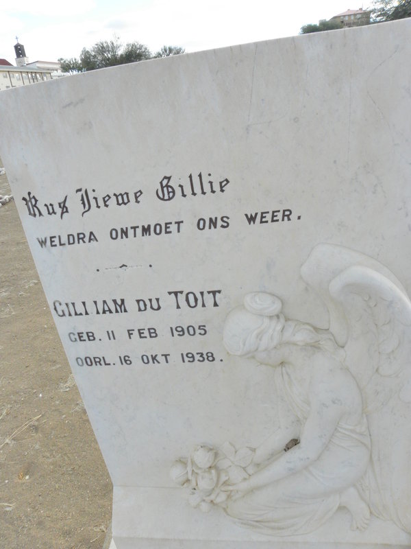 TOIT Guilliam, du 1905-1938