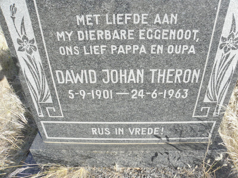 THERON Dawid Johan 1901-1963