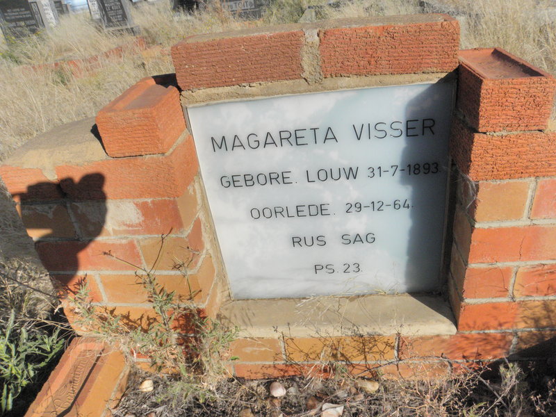 VISSER Magareta nee LOUW 1893-1964