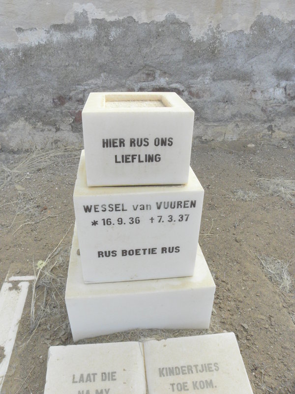 VUUREN Wessel, van 1936-1937